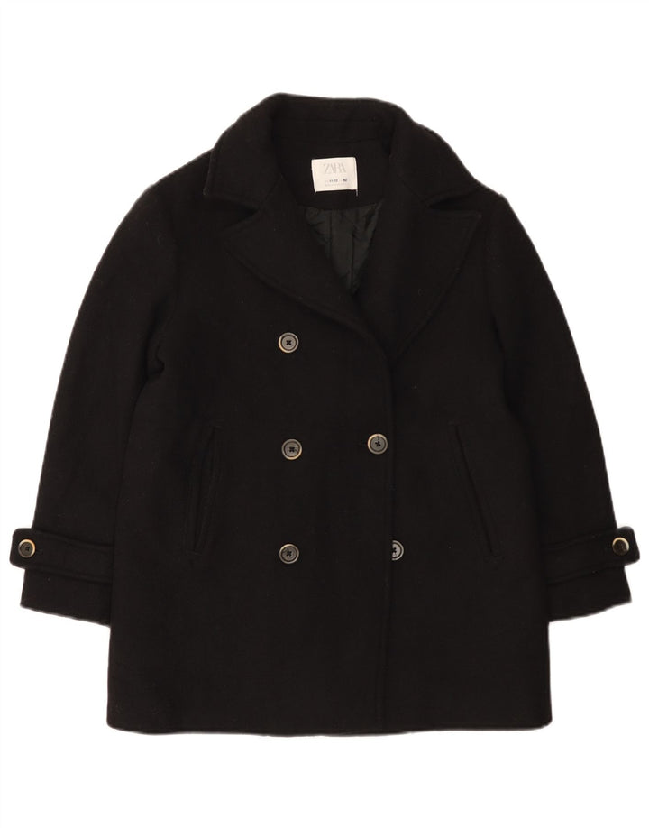 Zara Caban Filles 11-12 ans Laine Noir