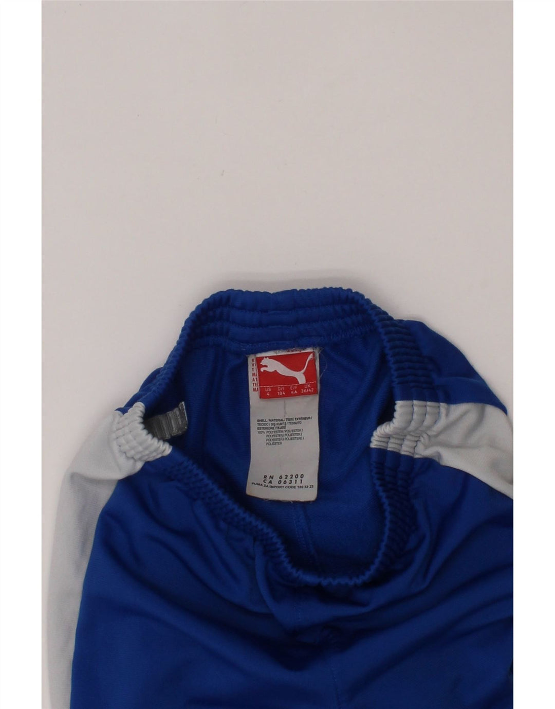 PUMA Boys Tracksuit Trousers Joggers 3-4 Years  Blue Colourblock Polyester