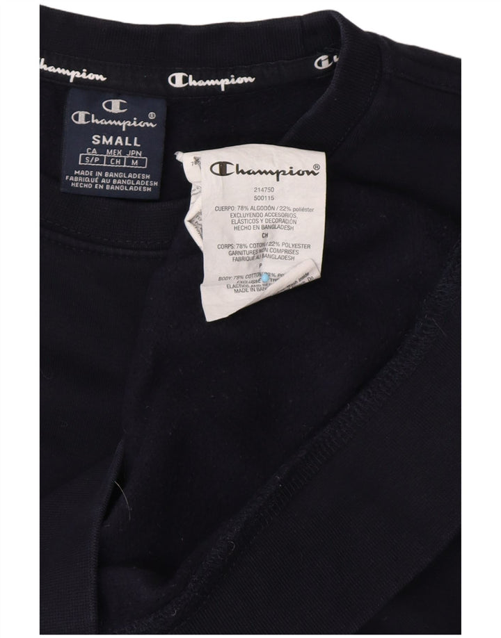 CHAMPION Sweat-Shirt Graphique Homme Petit Bleu Marine Coton