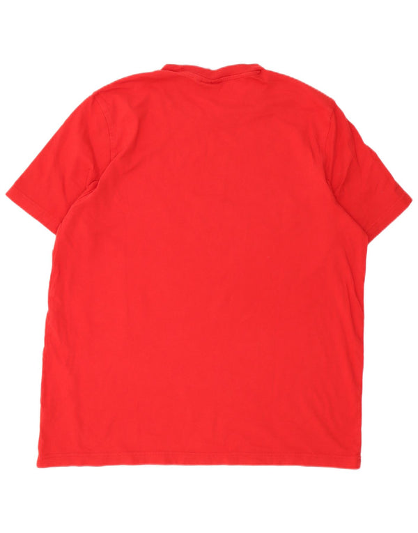 Adidas T-shirt graphique régulier pour hommes, grand rouge