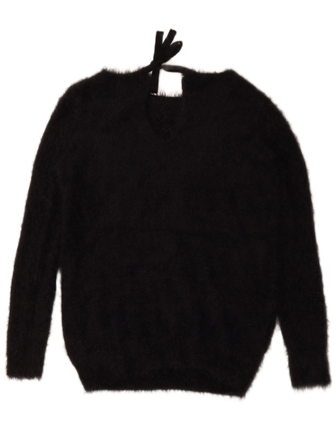 Oasis Pull col bateau pour femme UK 10 Small Noir Polyamide