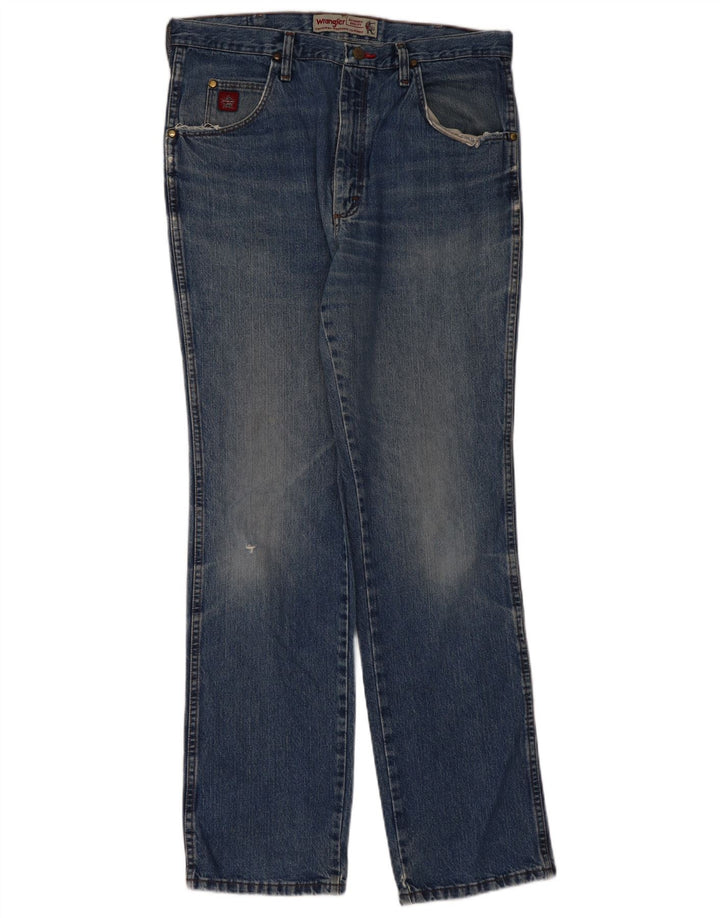 WRANGLER Jean droit homme W36 L34 bleu coton