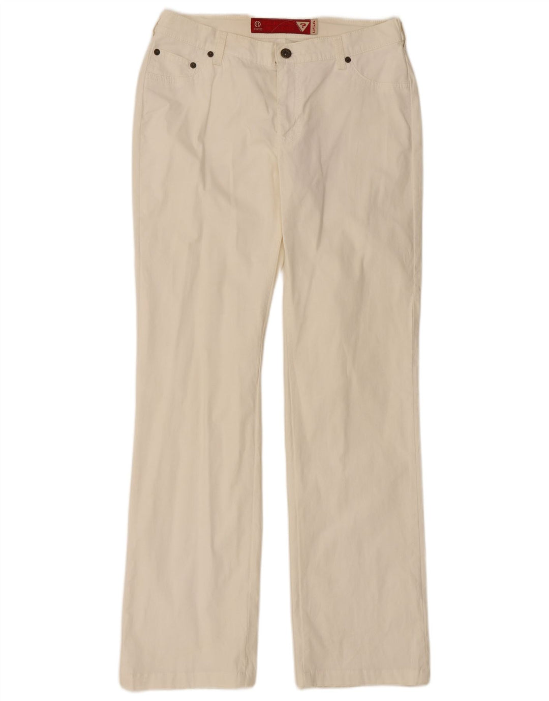Guess Pantalon décontracté Bootcut Femme W32 L31 Blanc