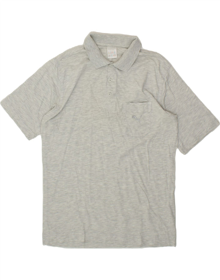 PUMA Mens Polo Shirt Small Grey Cotton Vintage Puma and Second-Hand Puma from Messina Hembry 