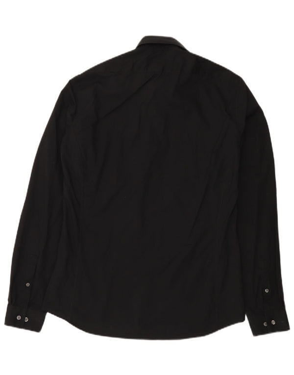 Calvin Klein Chemise extra slim fit pour homme Taille 41 16 Grand coton noir
