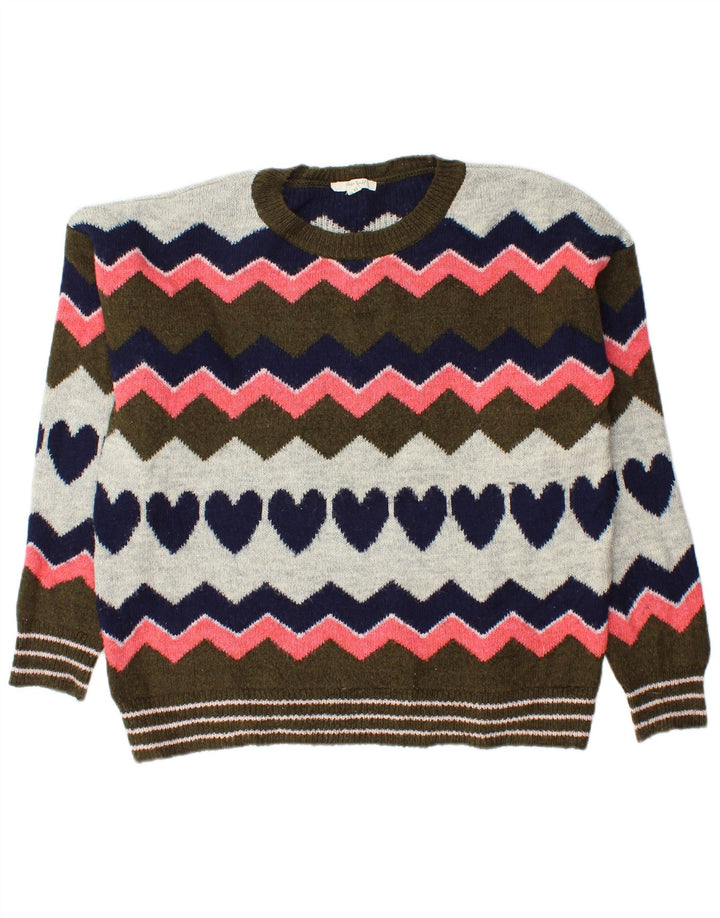 White Stuff Pull ras du cou pour femme UK 12 Medium Multicolore