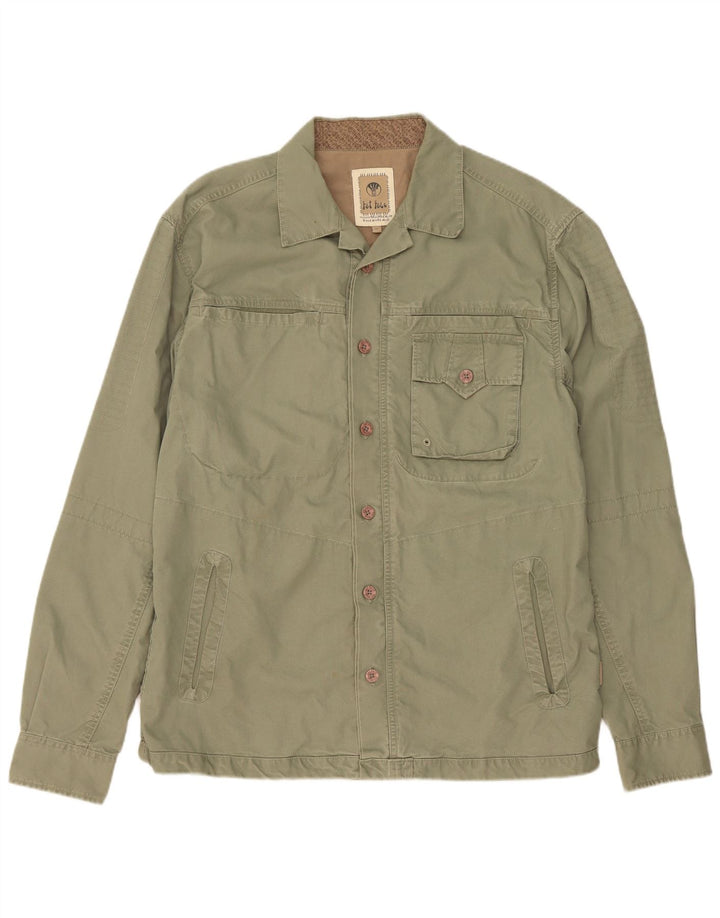 Fat Face Veste utilitaire pour homme UK 38 Coton kaki moyen