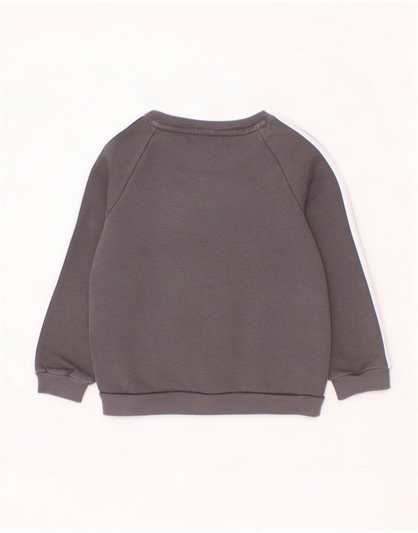 Adidas Sweat-shirt graphique pour bébé garçon 9-12 mois Gris Coton