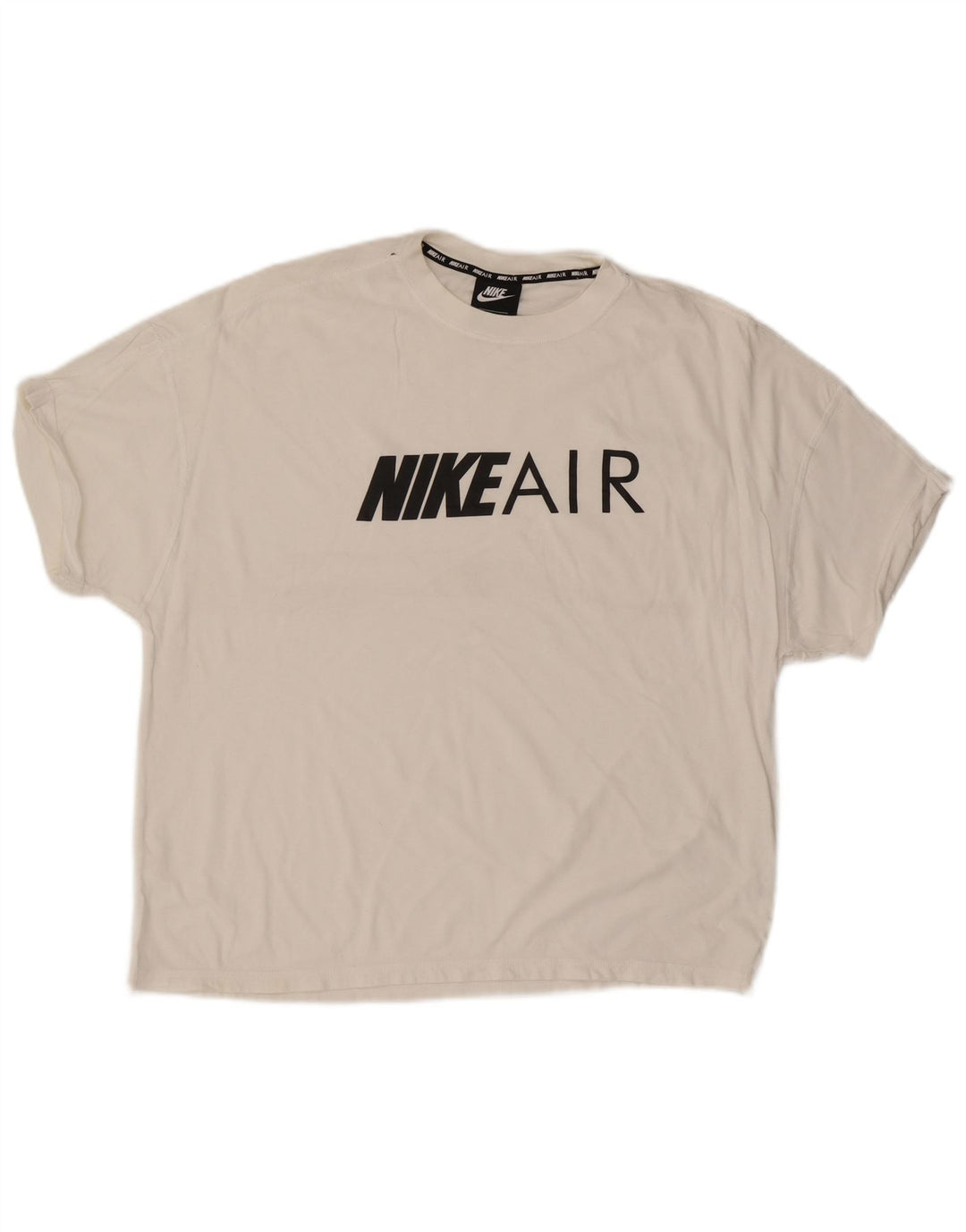 NIKE T-shirt graphique pour homme en coton blanc moyen