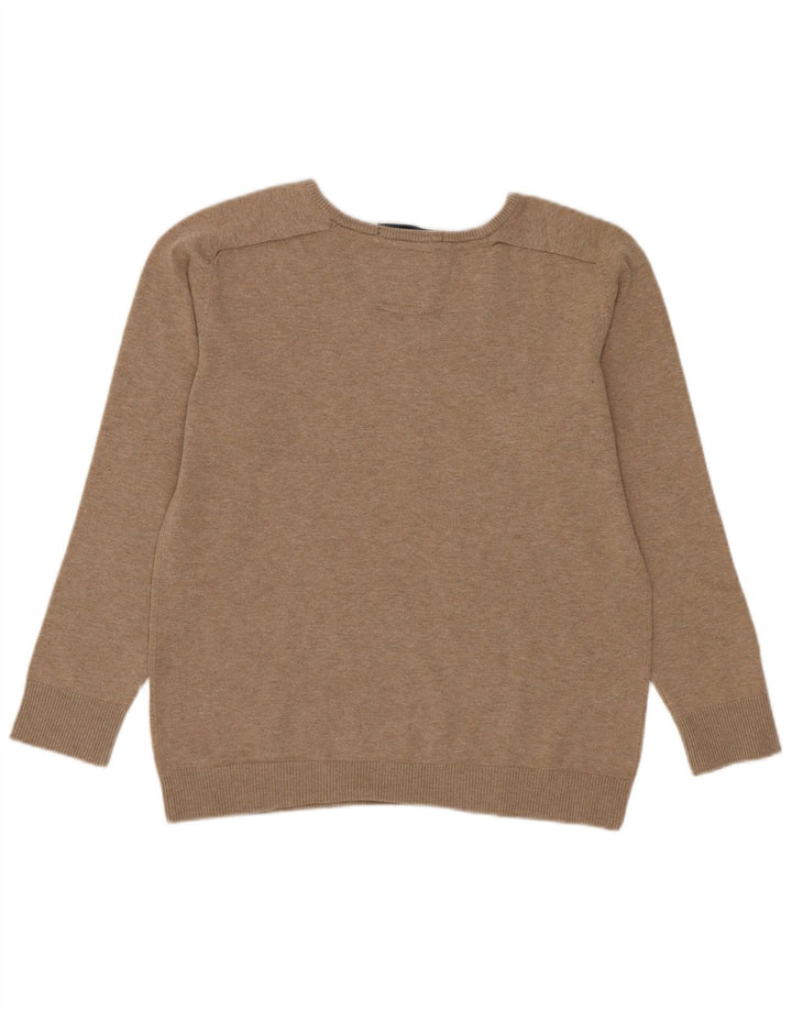Zara Pull col V garçon 9-10 ans Beige