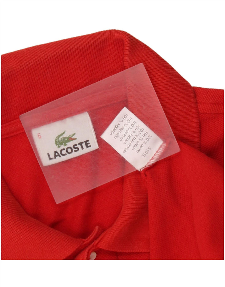 Lacoste Polo Homme Taille 5 Grand Coton Rouge