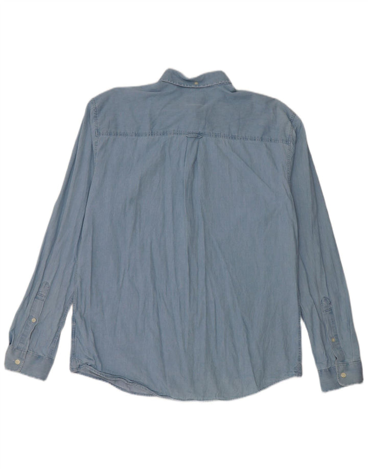 Jack Wills Chemise en Jean Coupe Relax Homme Bleu Moyen Coton