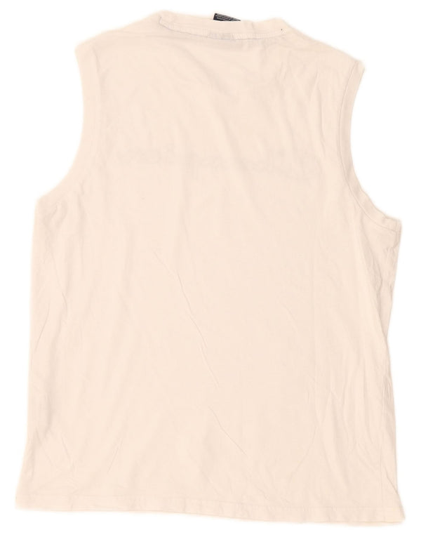 Champion Débardeur Graphique Homme Blanc Moyen Coton