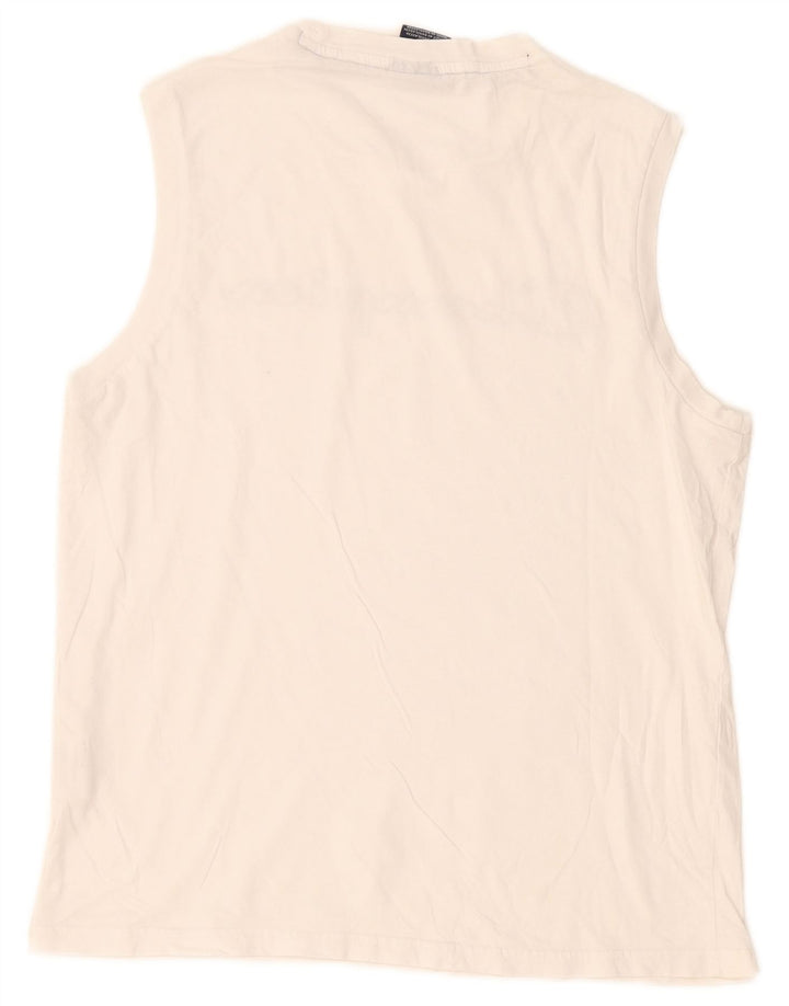 Champion Débardeur Graphique Homme Blanc Moyen Coton