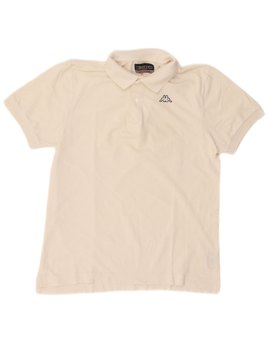 Kappa Polo Homme Blanc Cassé Moyen Coton