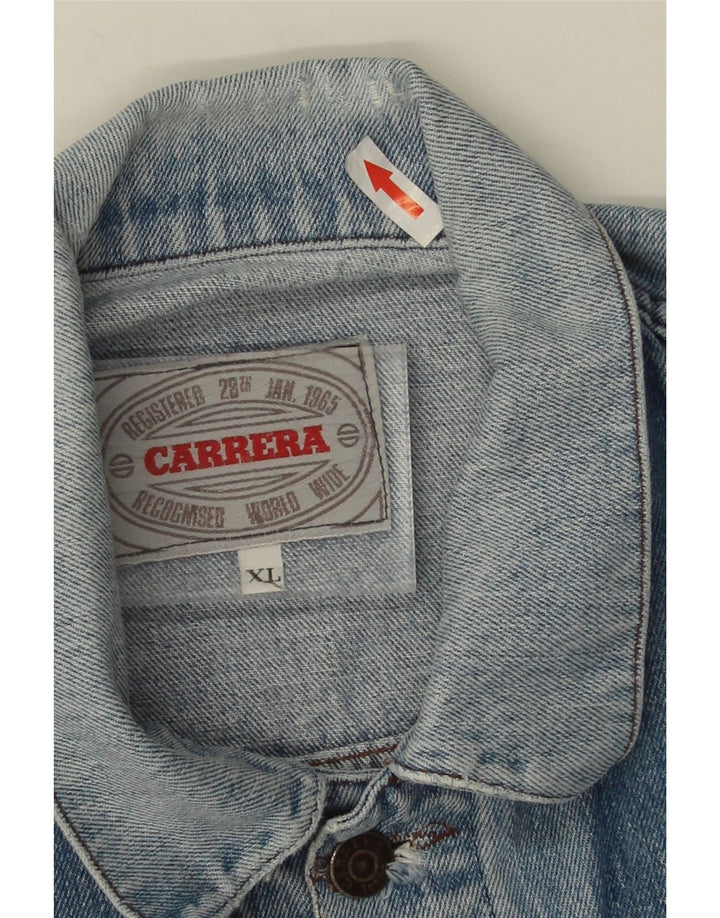 Carrera Veste en jean pour femme UK 42 XL Bleu