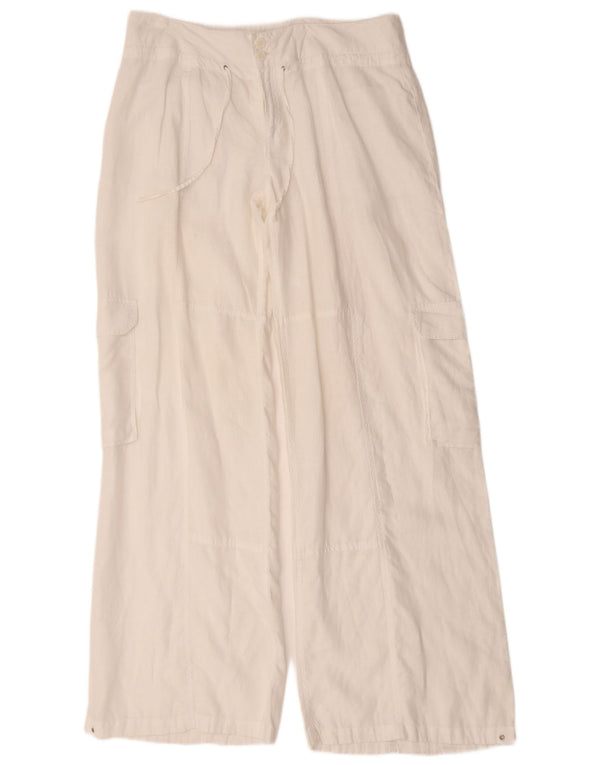 Calvin Klein Pantalon cargo large pour femme W36 L34 Blanc