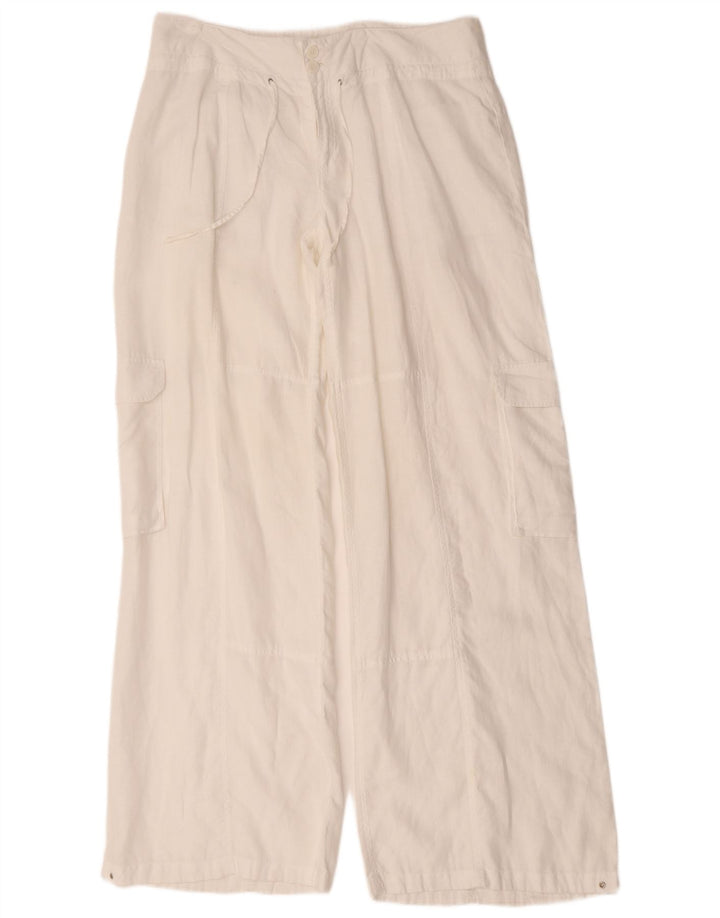 Calvin Klein Pantalon cargo large pour femme W36 L34 Blanc