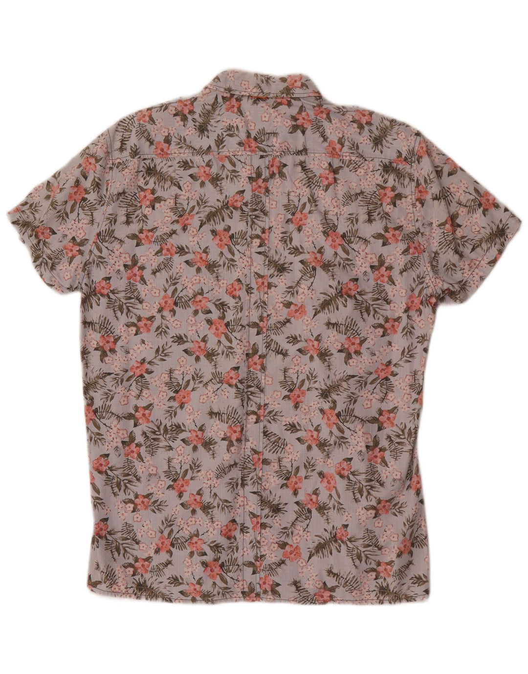 Hugo Boss Chemise à manches courtes en coton floral bleu moyen