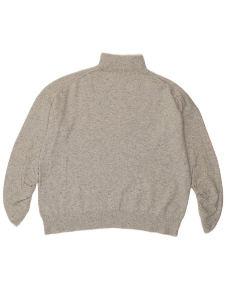 MINT VELVET Pull col roulé pour femme UK 14 Gris moyen moucheté