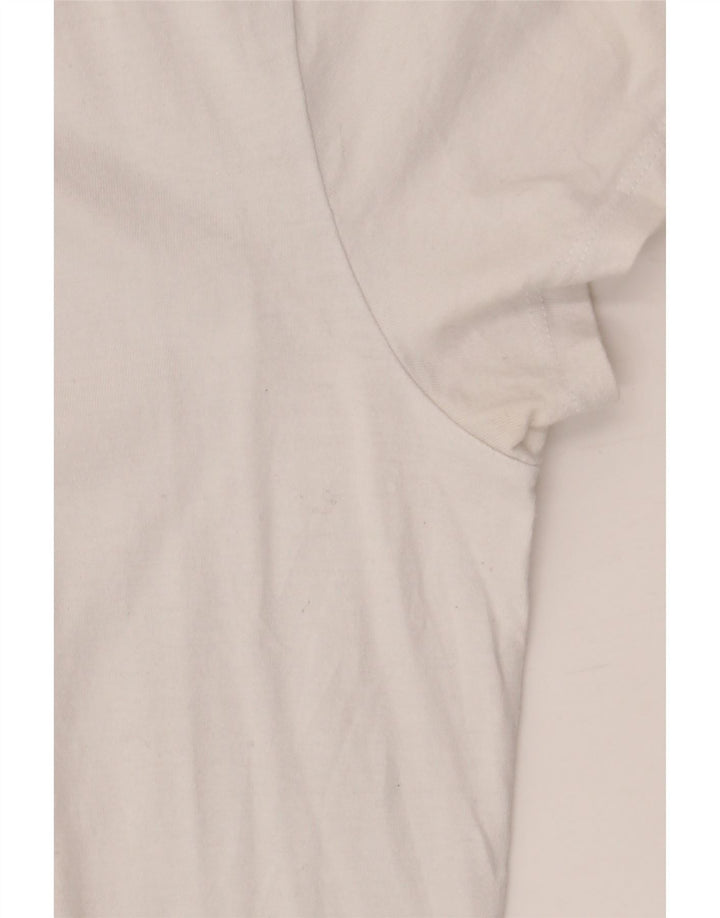 LEVI'S T-shirt graphique pour femme UK 14 Blanc moyen
