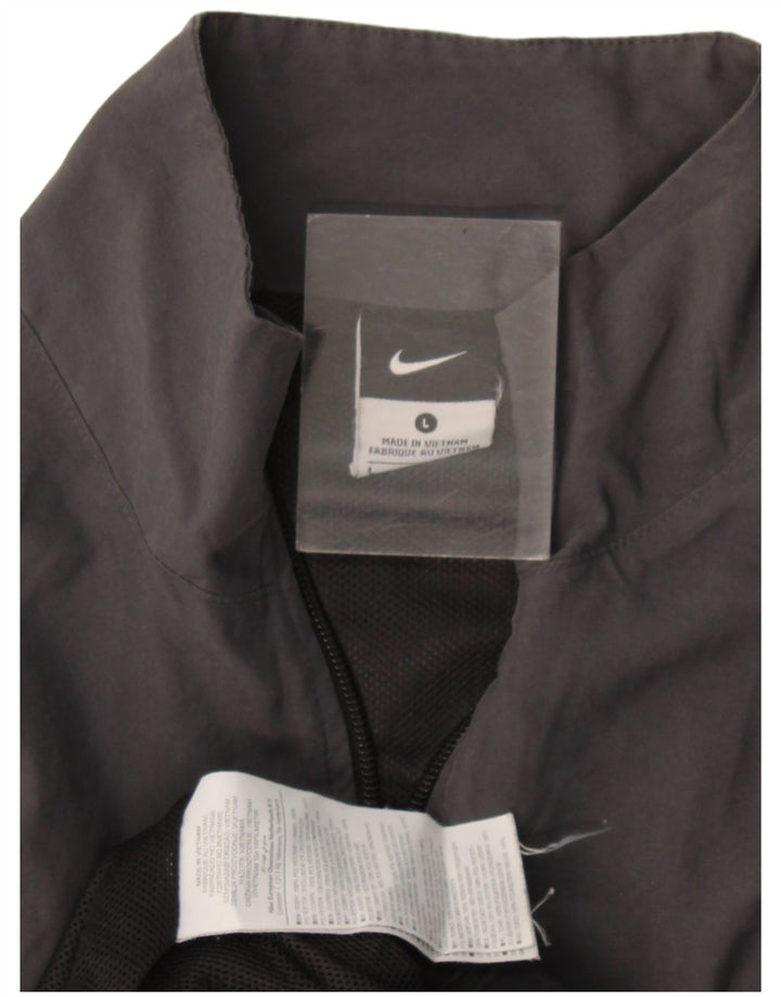 Nike Veste de survêtement pour homme Large Gris Colorblock Polyester