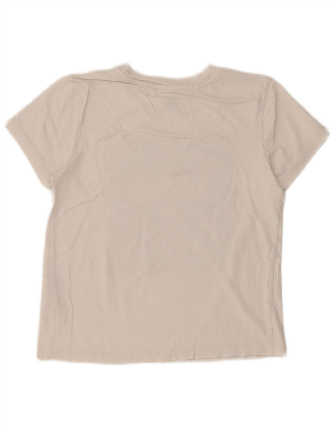 VANS Femmes Crop Graphic T-Shirt Top UK 6 XS Blanc Coton