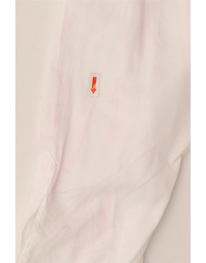 ROCCOBAROCCO Chemise formelle pour homme Taille 17 1/2 44 XL Blanc