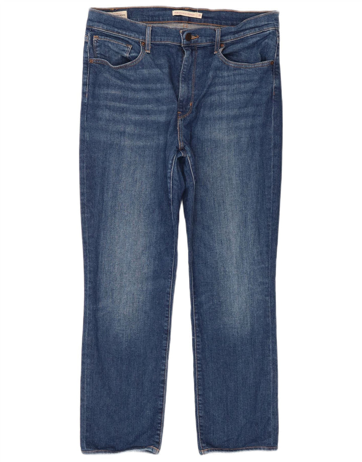 Levi's Jean Droit 724 Taille Haute Femme W32 L26 Bleu