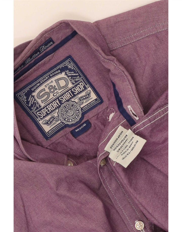 Superdry Chemise Homme Violet Moyen Coton