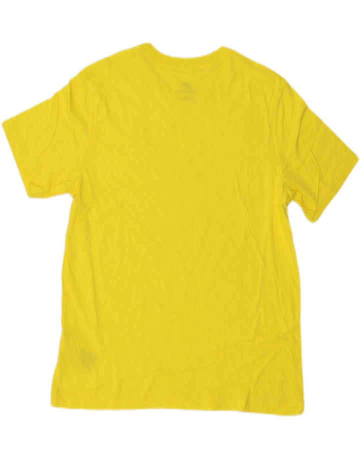 Nike T-Shirt Homme Coton Jaune Moyen