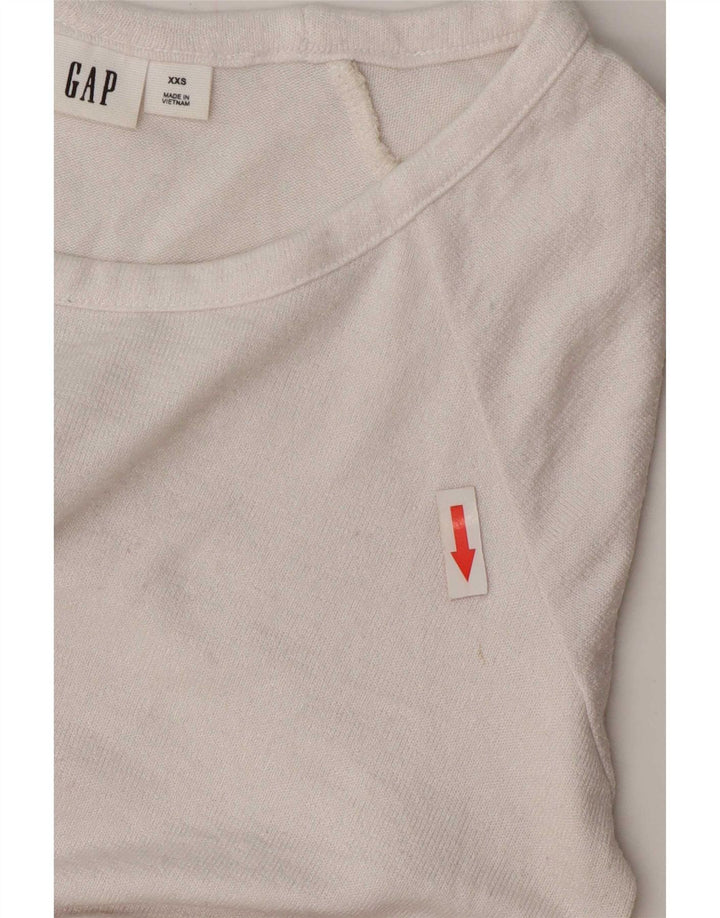 Gap Chemisier surdimensionné pour femme UK 2 2XS Blanc Coton