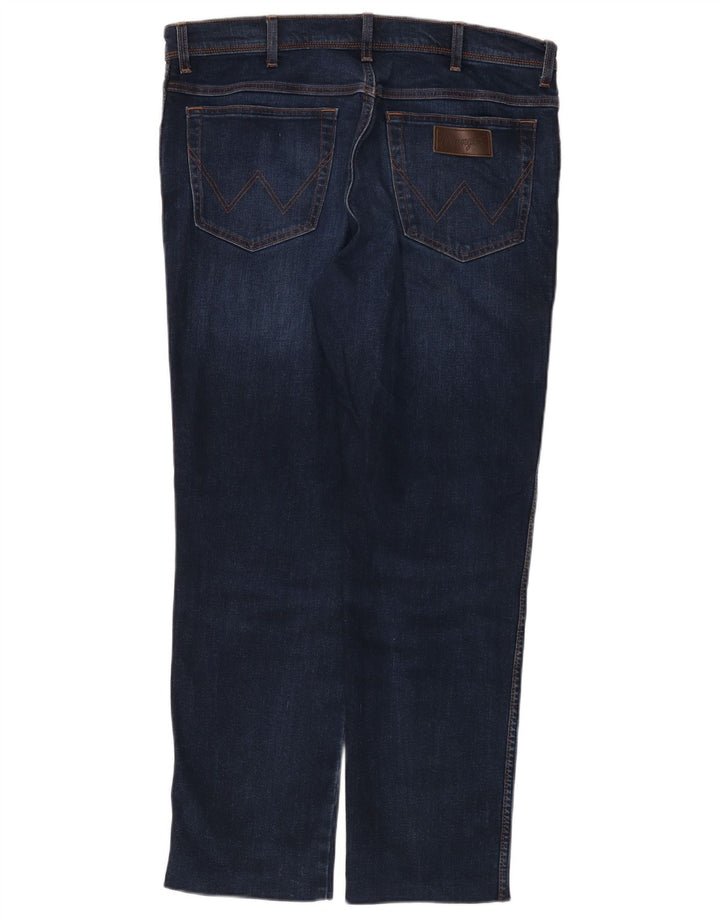 Wrangler Jean Slim Texas Homme W36 L29 Bleu Marine Coton