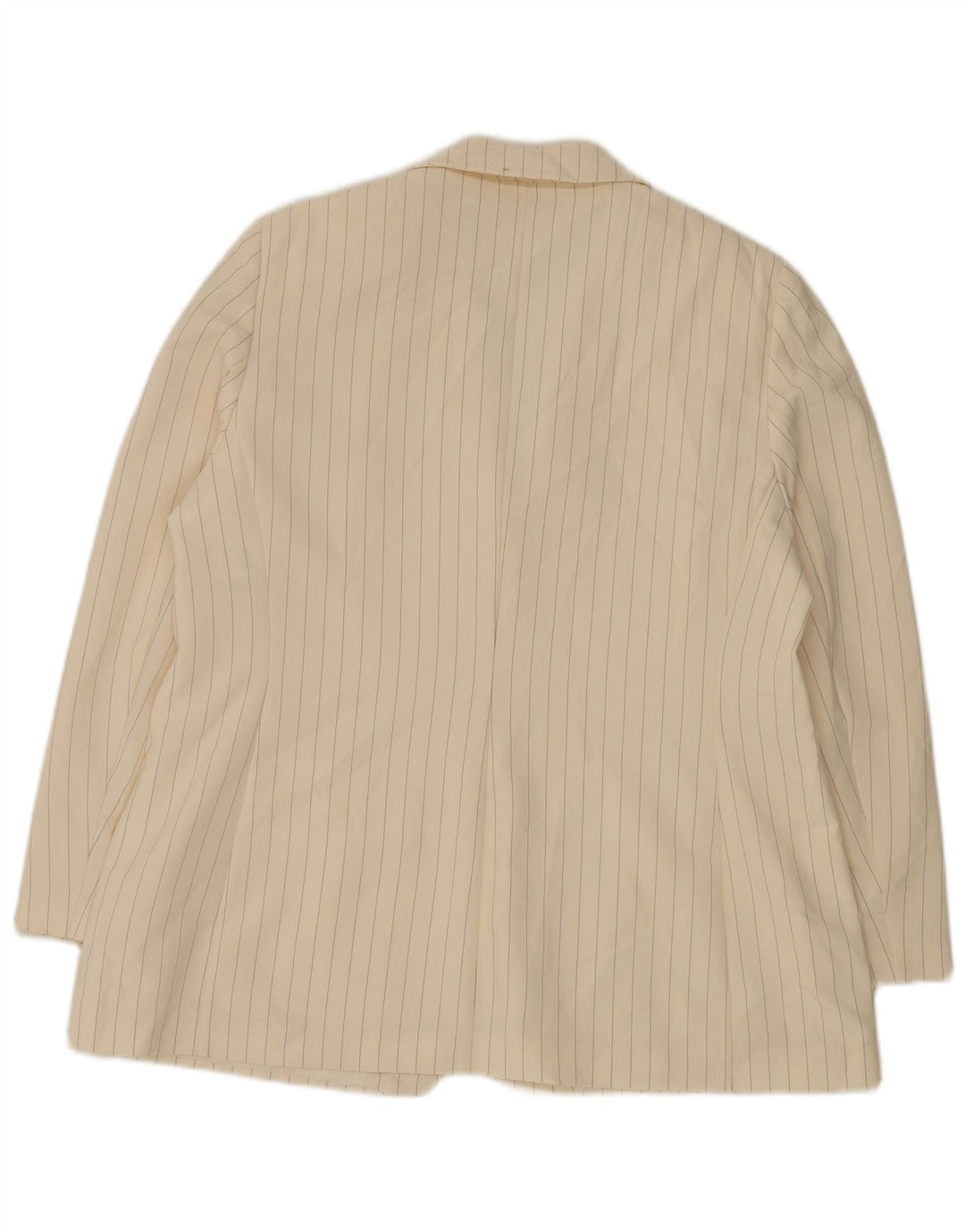 Marks & Spencer Veste blazer à 2 boutons pour femme UK 20 2XL Blanc à fines rayures
