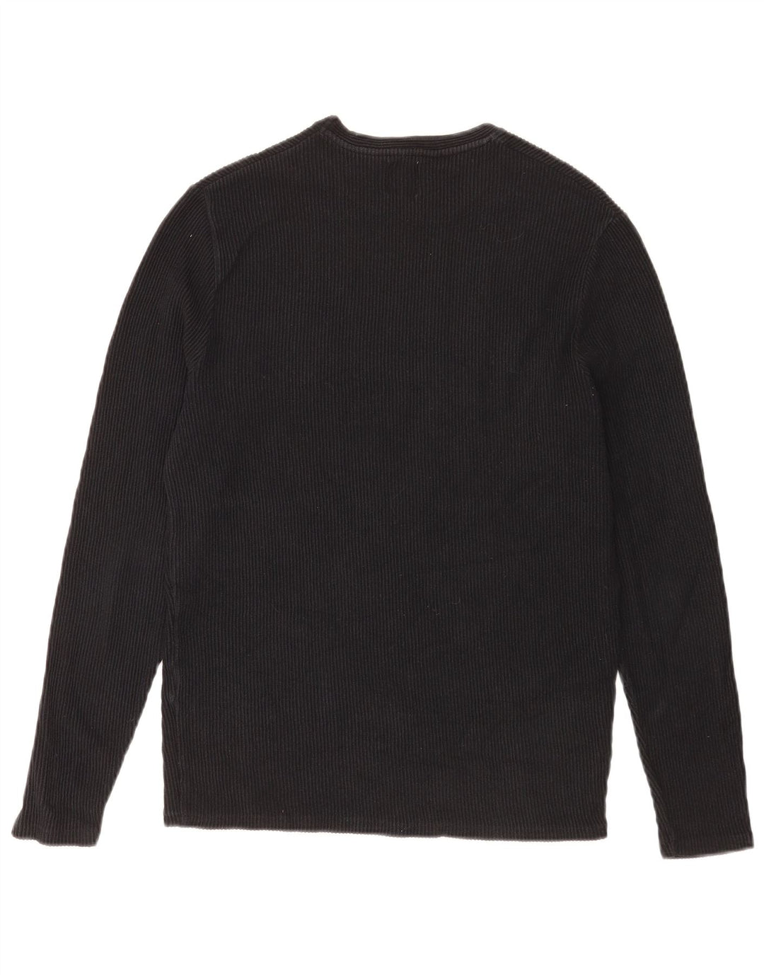Zara Homme Top Manches Longues Coton Noir Moyen