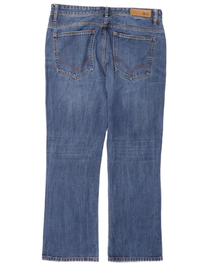 Diesel Jean Droit Homme W34 L30 Bleu Coton