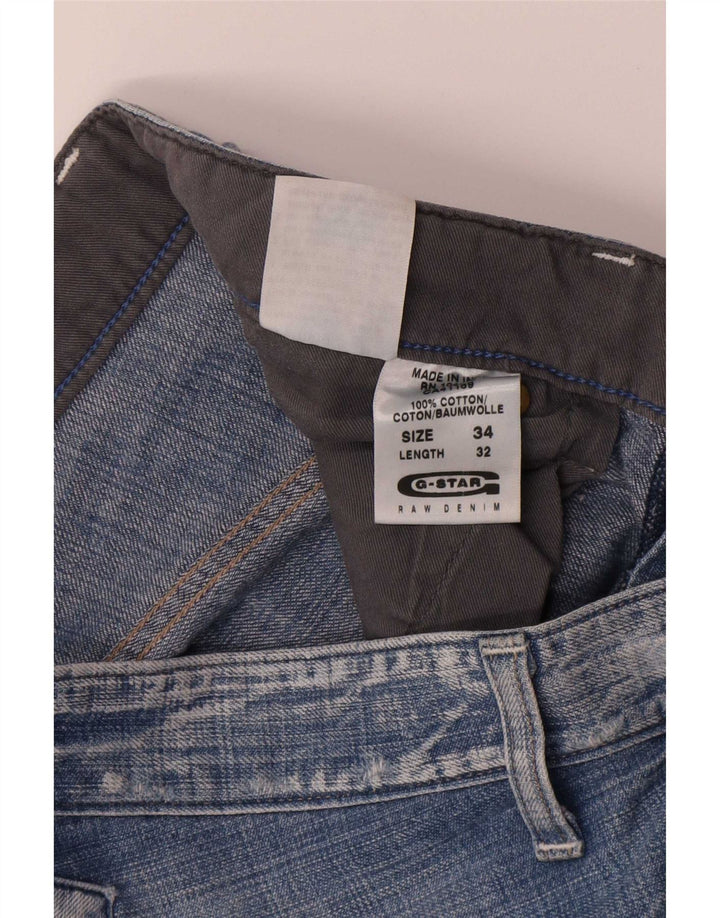 G-Star Jean Cargo Droit Homme W34 L32 Bleu Coton