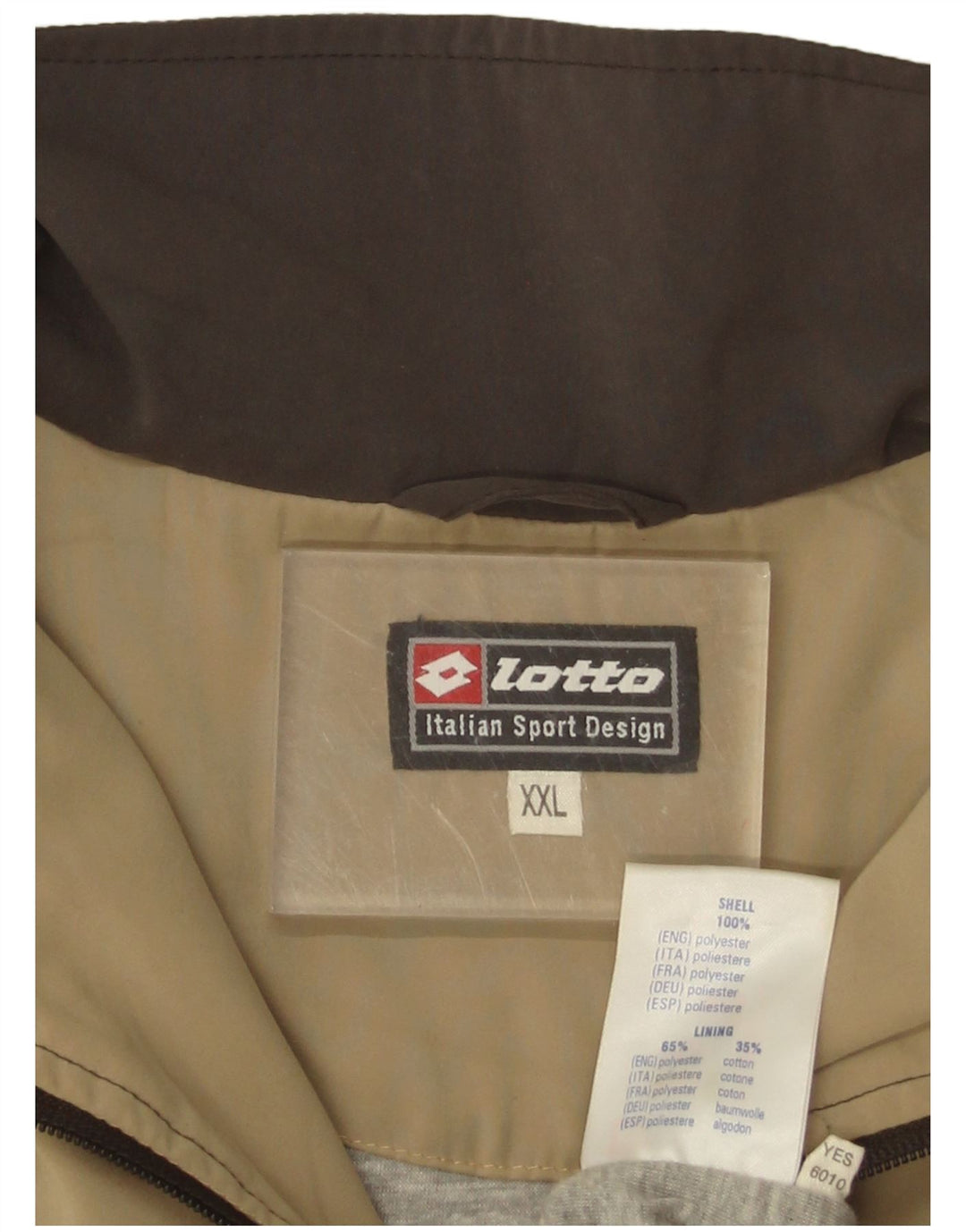 Lotto Veste de survêtement pour homme 2XL Beige Colourblock Polyester