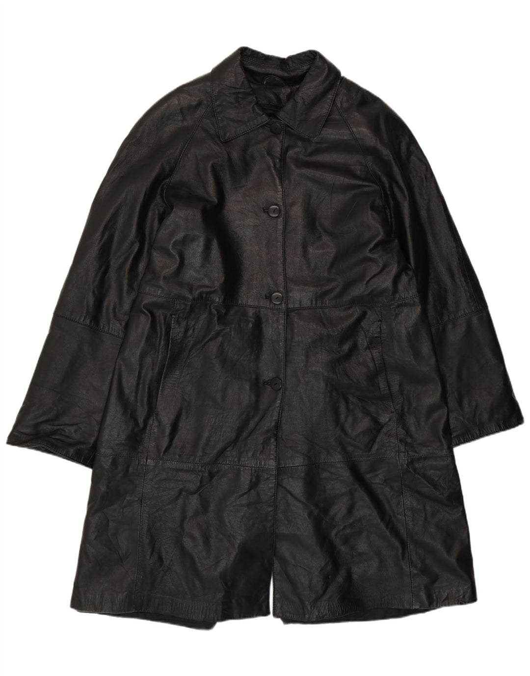 Olivieri Manteau en cuir Venezia pour femme IT 48 XL Cuir noir