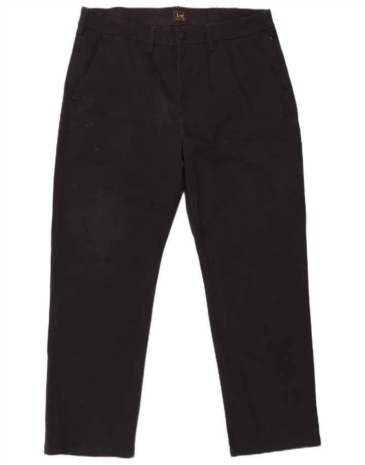 Lee Pantalon Chino Droit Homme W36 L30 Noir Coton