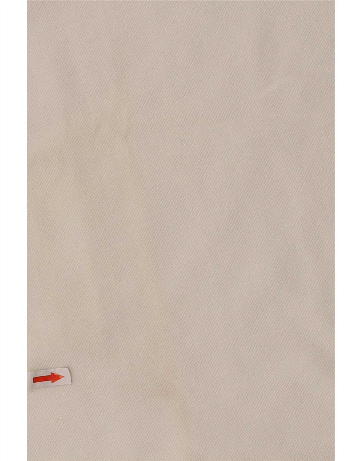 Puma Polo Homme Blanc Rayé Moyen Polyester