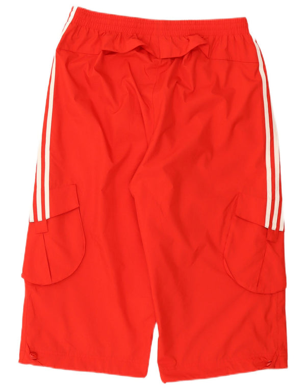 Adidas Bermuda Cargo Sport pour homme en nylon rouge Taille L