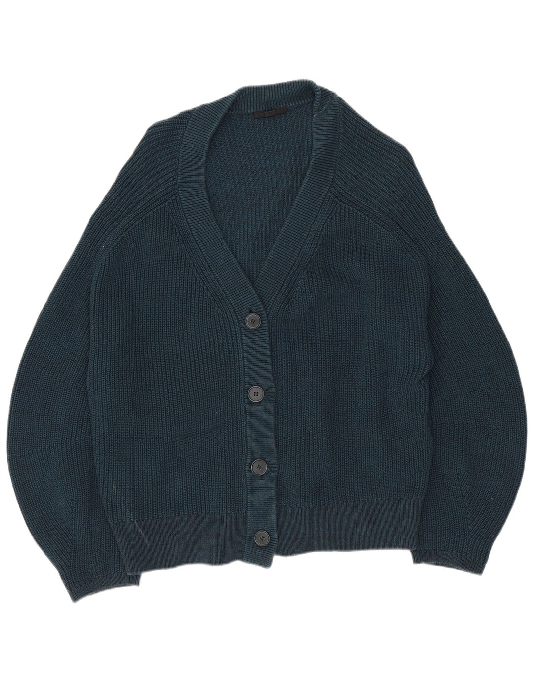 COS Cardigan surdimensionné à manches 3/4 pour femme UK 10 Petit Bleu marine