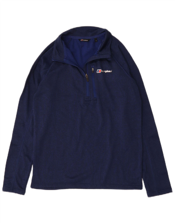 Berghaus Haut de survêtement à col zippé pour garçon 12-13 ans Bleu marine