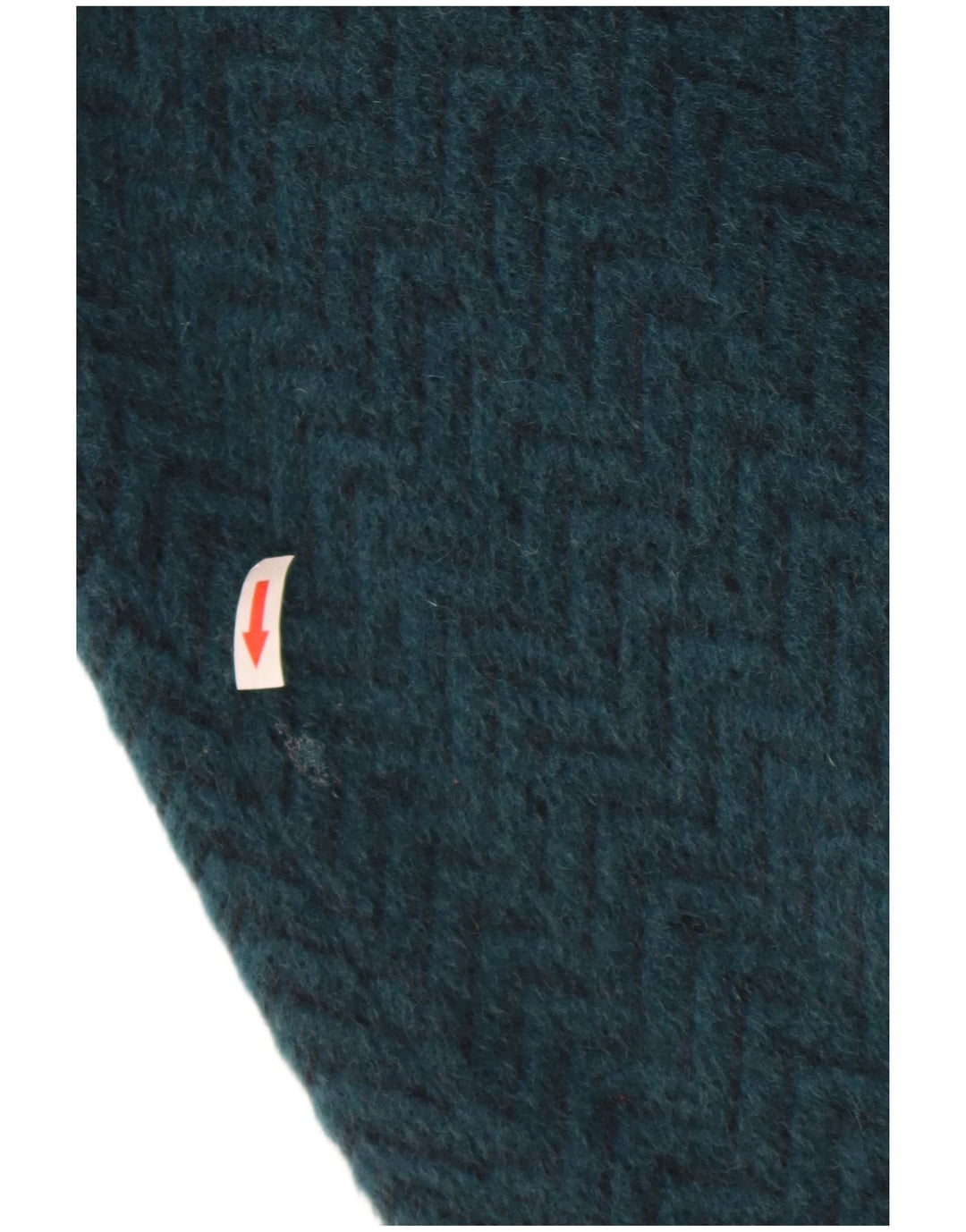 ELENA MIRO Manteau Femme UK 18 XL Bleu Chevron Laine