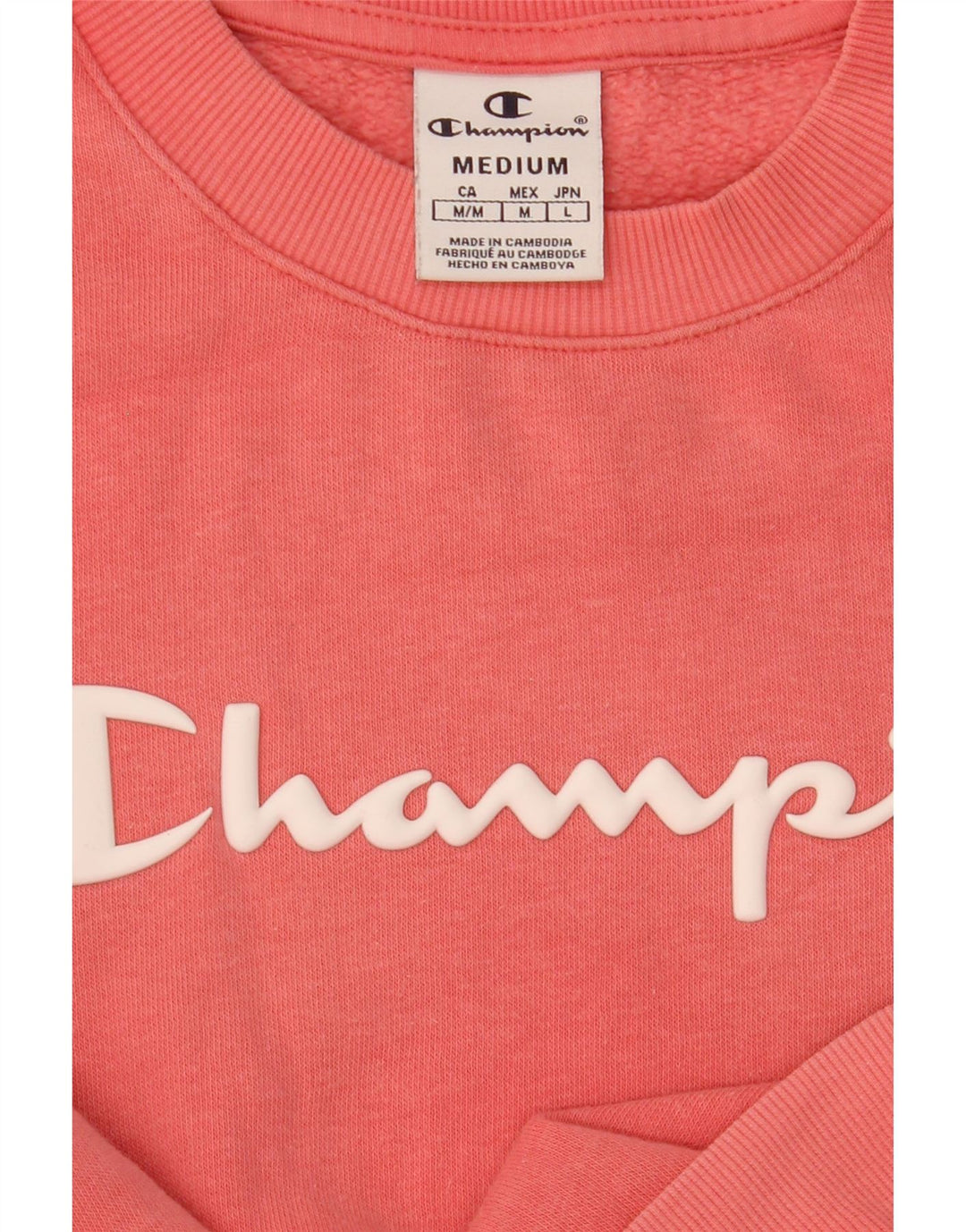 Champion Sweat-shirt graphique pour femme UK 14 Rose moyen