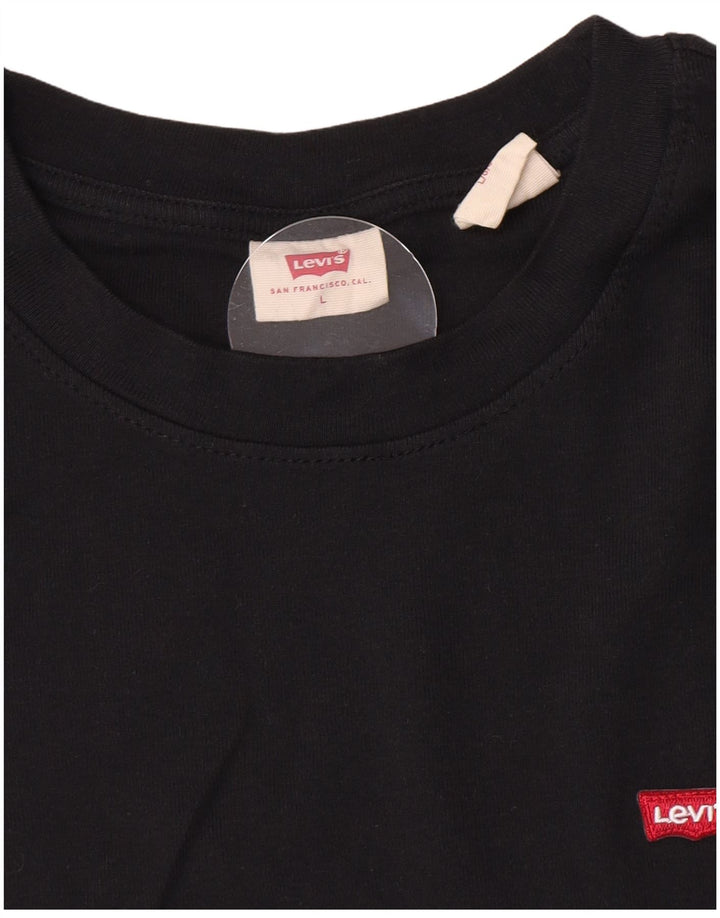 Levi's Top Manches Longues Femme UK 14 Large Noir