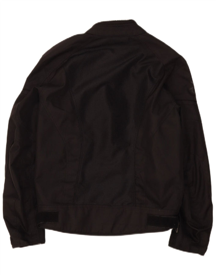 Course Veste Graphique Racer Homme UK 38 Moyen Noir Polyester