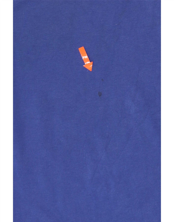 Champion T-Shirt Graphique Homme Bleu Moyen Coton