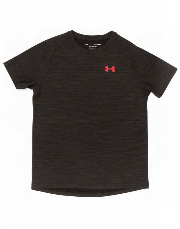 Under Armour T-Shirt Garçon 11-12 ans Grandes Rayures Noires
